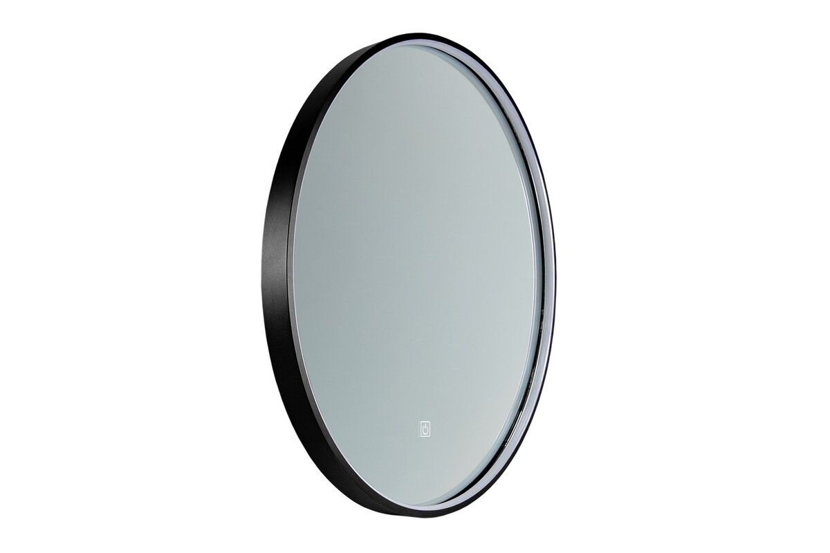 Darmowa Dostawa - Lustro 60x60 cm okrągłe z oświetleniem czarne Comad Sirius SIRIUSLULED60