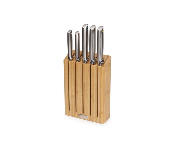 Darmowa Dostawa - Zestaw noży 17x7x36.5 cm brązowy-stal Joseph Joseph Elevate 10564