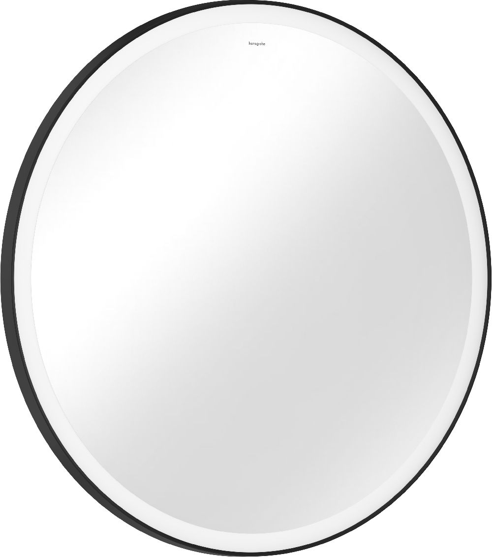 Darmowa Dostawa - Lustro 90x90 cm okrągłe z oświetleniem czarny Hansgrohe Xarita Lite S 54980670