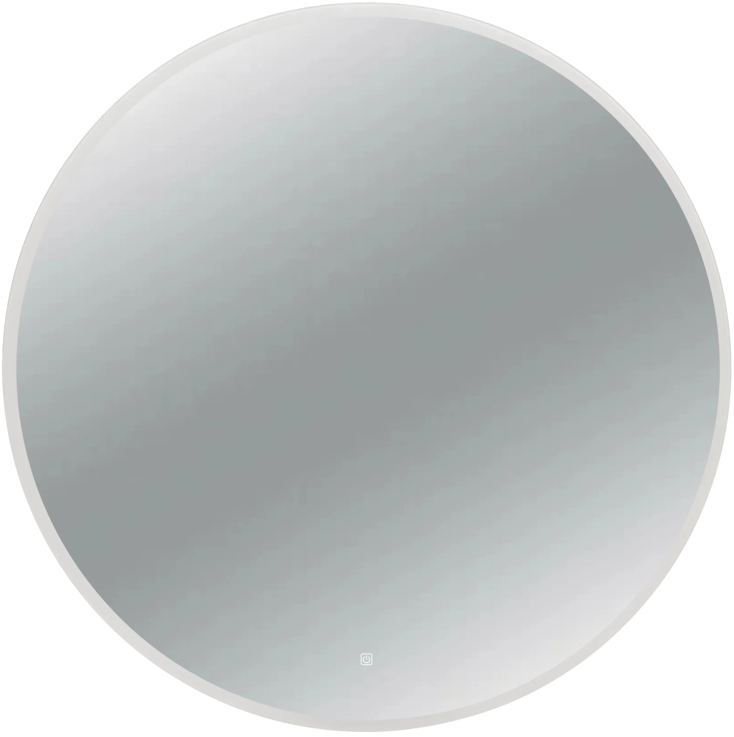 Darmowa Dostawa - Lustro 70x70 cm okrągłe z oświetleniem z matą grzewczą biały Balneo Moon L01010204016