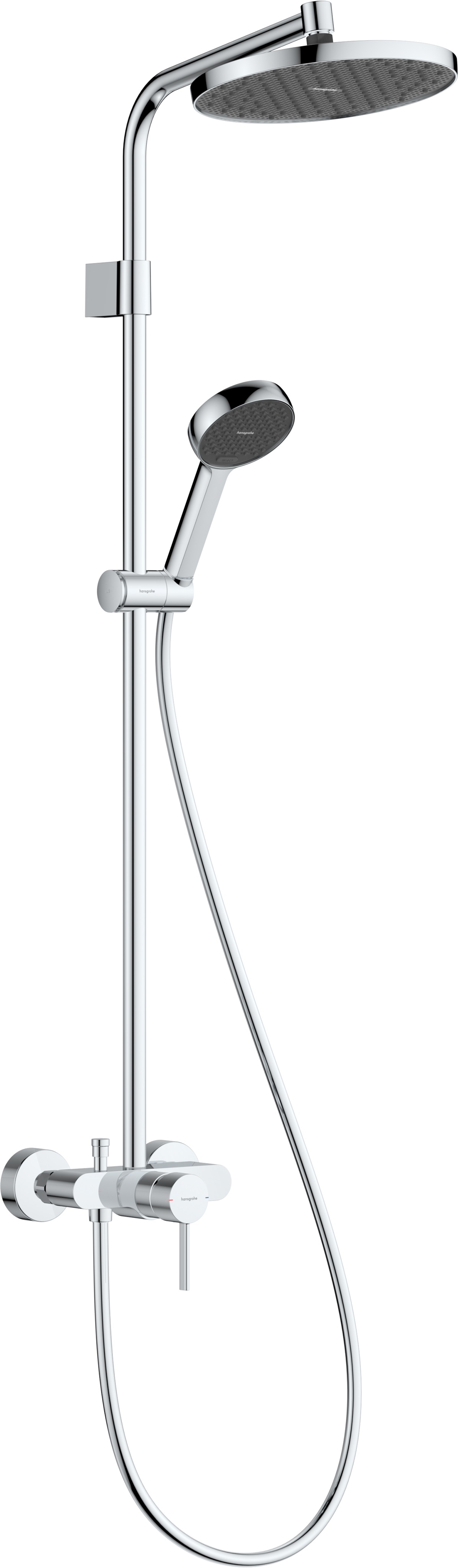 Darmowa Dostawa - Zestaw prysznicowy ścienny z deszczownicą chrom Hansgrohe Activera S 28875000