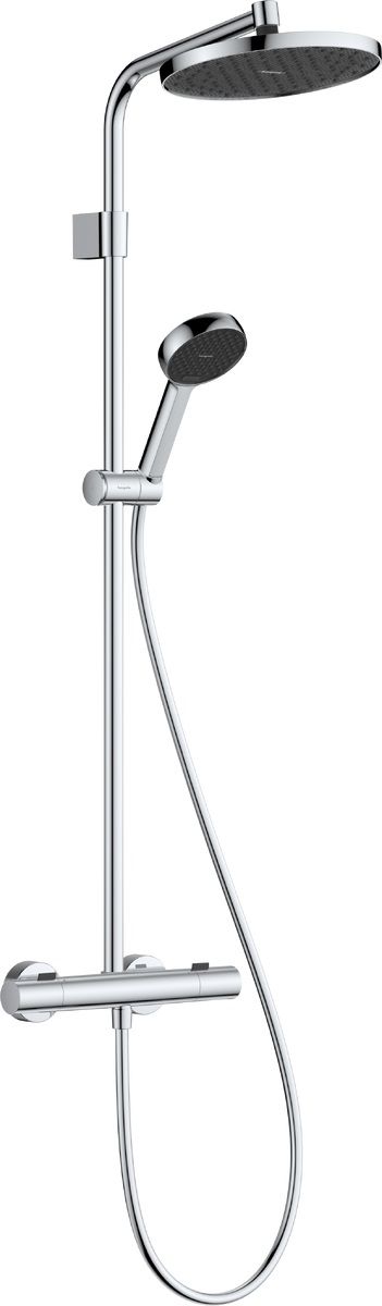 Darmowa Dostawa - Zestaw prysznicowy ścienny termostatyczny z deszczownicą chrom Hansgrohe Activera S 28083000
