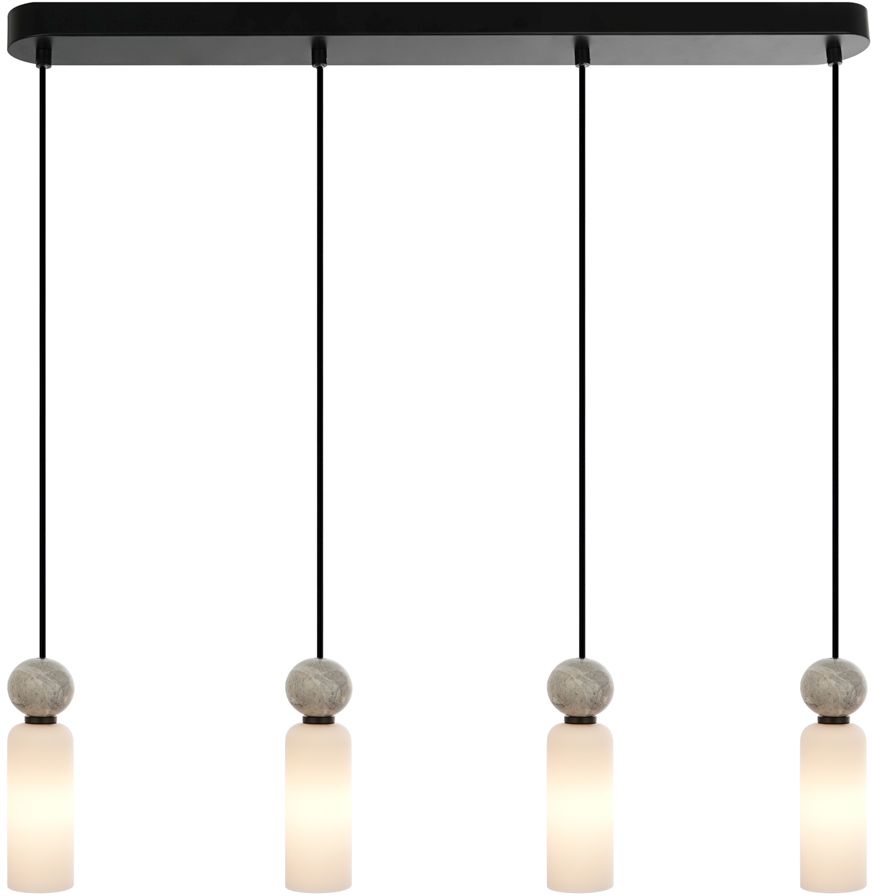 Darmowa Dostawa - Lampa wisząca 4x40 W czarna Italux Santos PND953314BK