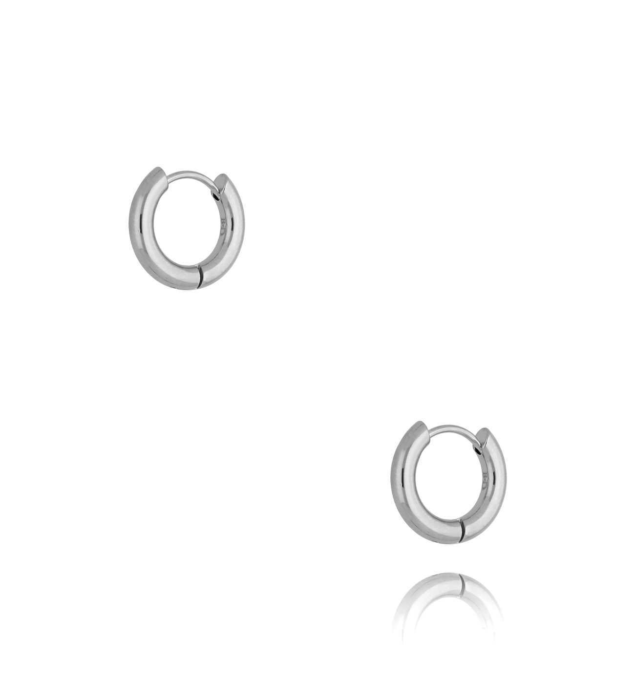 Kolczyki srebrne kółka małe II Basic Hoop - By Dziubeka