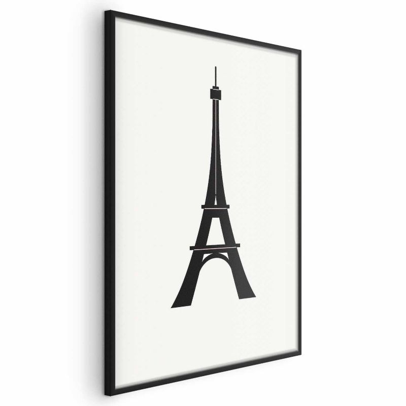 Plakat Artgeist Wieża Eiffla 21x30 cm z ramą czarną bez marginesu 1 szt