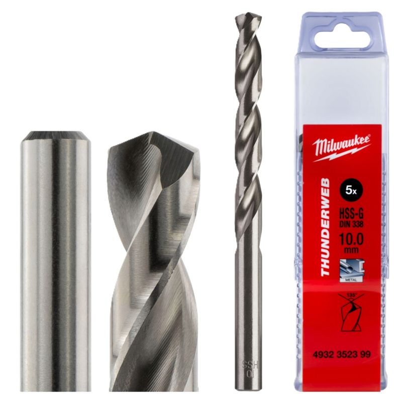 Wiertła do metalu Milwaukee HSS-G Thunderweb średnica 10 mm dł 133 mm 5szt