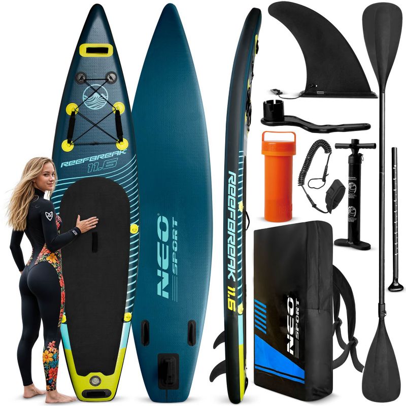 Deska SUP do pływania pompowana Paddle Reefbreak 350cm Neo-Sport zestaw 1szt.