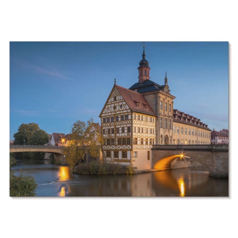 Plakat na Płótnie Tulup 59,4x42 cm (A2) Miasto nocą Do salonu, biura, przedpokoju 1 szt.