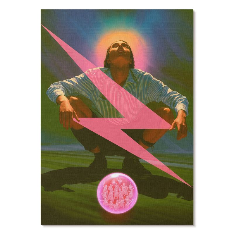 Plakat na Płótnie Tulup 29,7x42 cm (A3) Surrealistyczny mężczyzna Do salonu, biura, sypialni 1 szt.