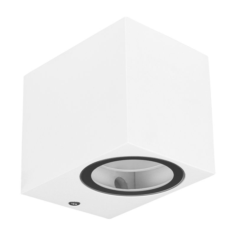 Lampa elewacyjna GU10 LED MasterLED Lida IP44 kinkiet oprawa ścienna zewnętrzna biała 1 szt.