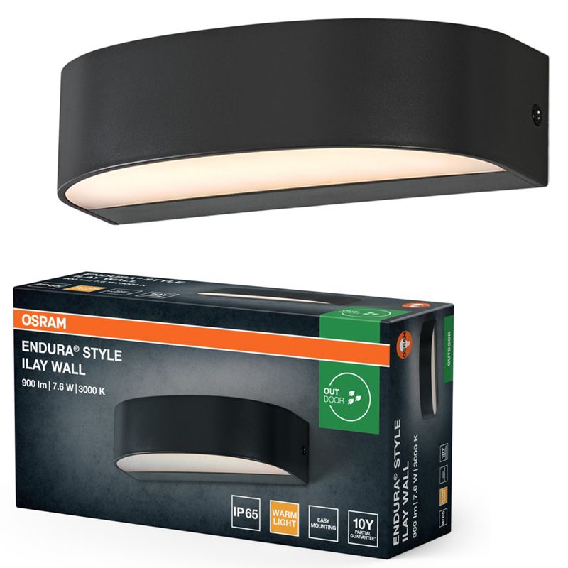 Kinkiet Ogrodowy Endura Osram Lampa LED 7.6W 450lm 3000K Szary IP65 1 szt.