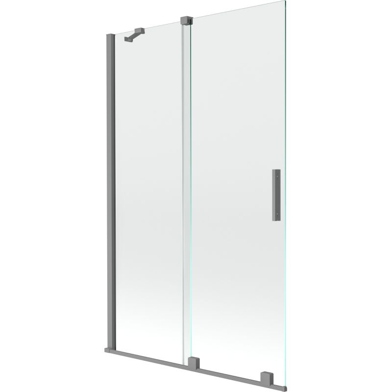 Parawan nawannowy 2-skrzydłowy Mexen Velar gun metal 110x150 cm 1 szt.