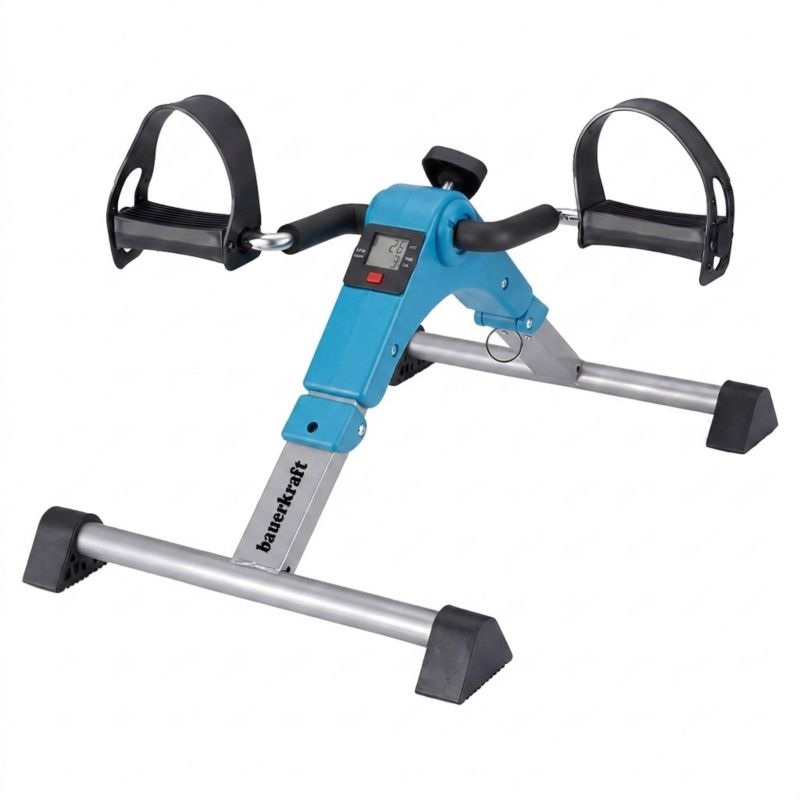 Rowerek treningowy Bauerkraft składany rotor 2w1 wyświetlacz LCD niebieski 1 szt.