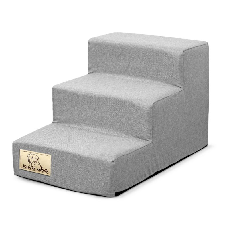 Schody dla psa kota pupila Aio Factory 45x30x30 cm rozbieralne szare 1szt