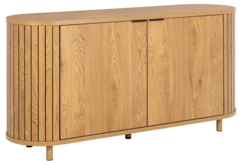 Komoda Colima ACTONA komoda drewniana skandynawska dziki dąb 160 cm matowa na nóżkach 1 szt.