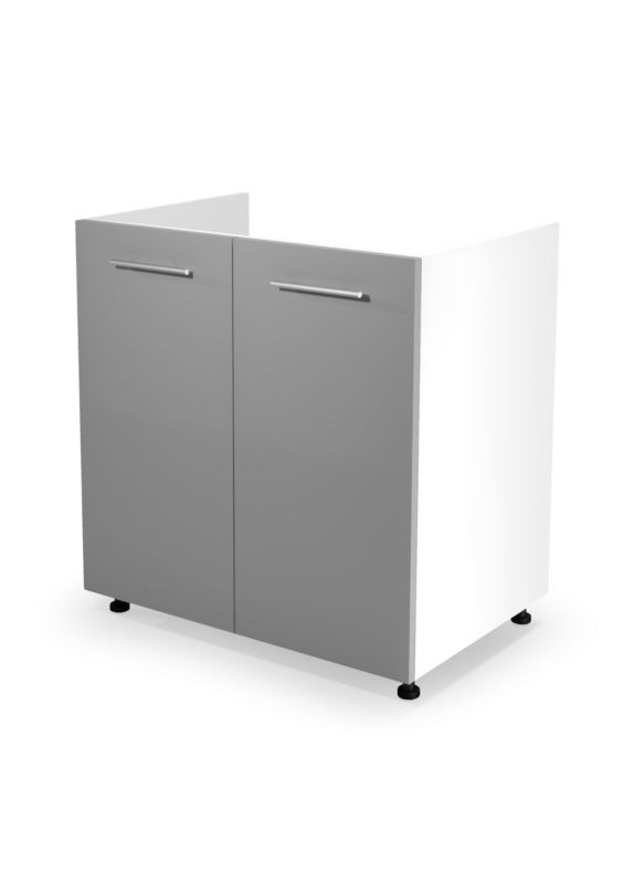 Szafka Halmar pod zlew 80 VENTO DK-80/82 jasnoszary połysk 1 szt