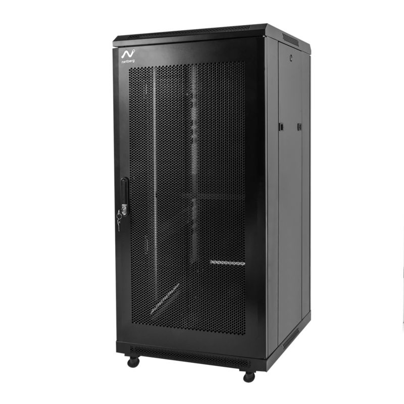 Szafa Netberg szafka Rack 19" 22U 600x600 mm serwerowa na elektronikę stojąca drzwi perforowane czarna 1szt.