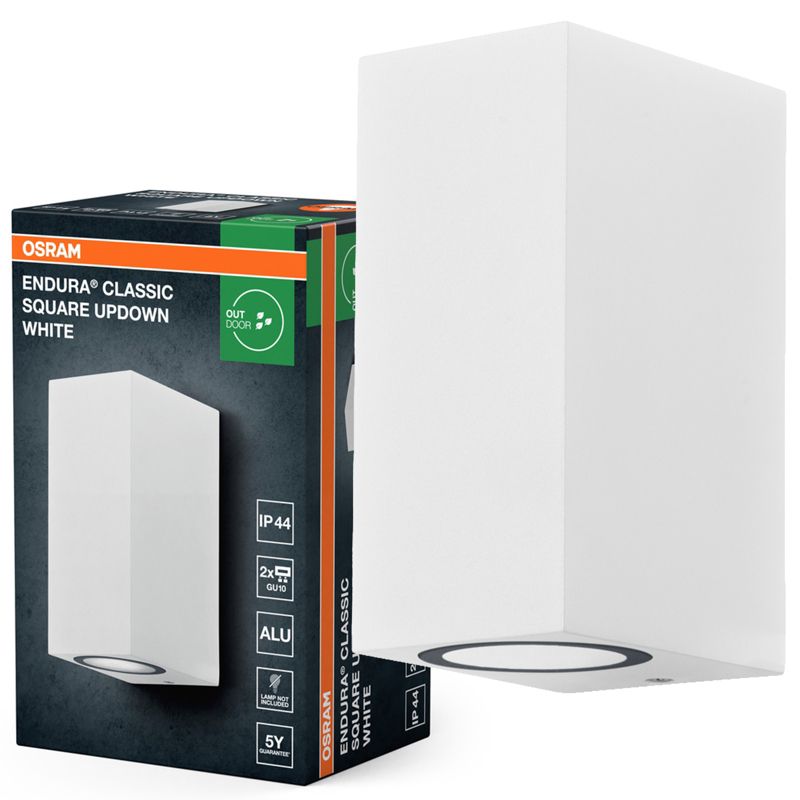 Kinkiet Ogrodowy Endura Osram Lampa Zewnętrzna GU10 Biały IP44 1 szt.