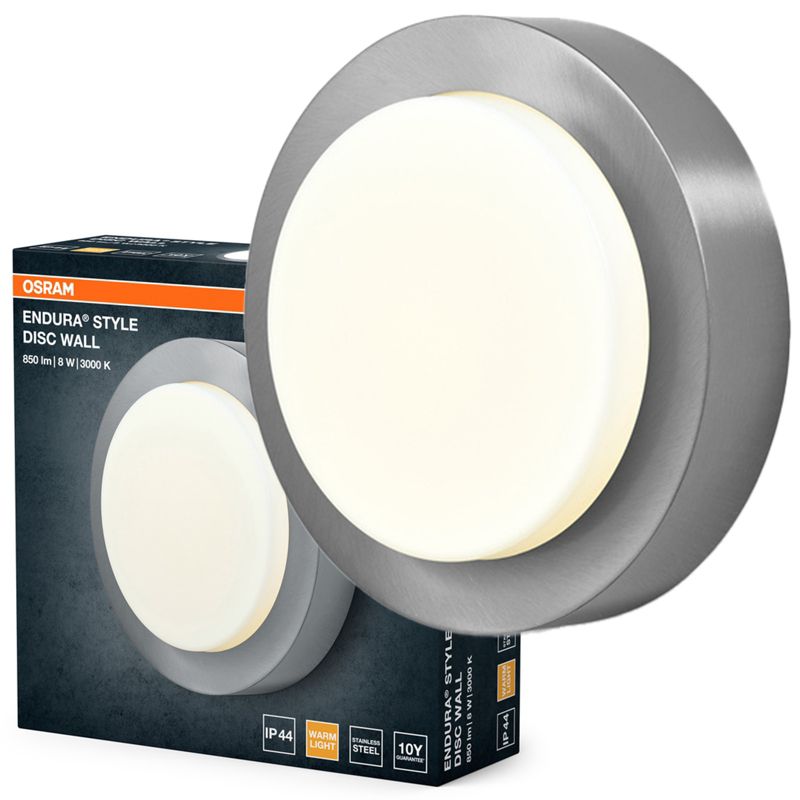 Kinkiet Ogrodowy Endura Osram Lampa Elewacyjna LED 8W 370lm 3000K Aluminium IP44 1 szt.
