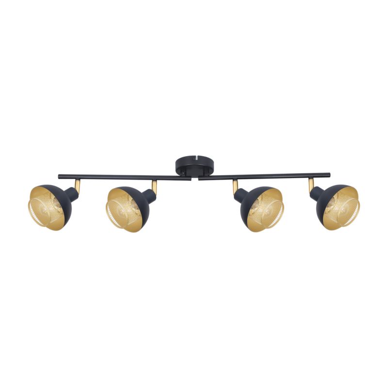 Reflektor sufitowy ruchomy Italux Savio czarny 4xE14x40W IP20 wym:20x84,5x12cm - 1 szt.