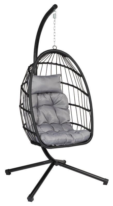 Fotel wiszący FUNFIT garden kokon huśtawka 150kg składana 1szt.