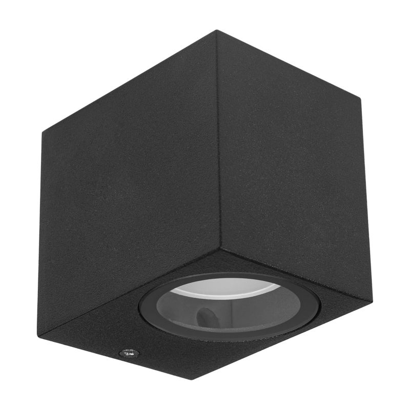 Lampa elewacyjna GU10 LED MasterLED Lida IP44 kinkiet oprawa zewnętrzna ogrodowa czarna 1 szt.