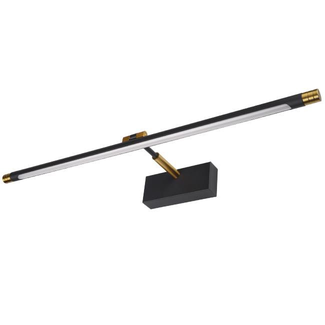 Kinkiet lampa LED MasterLED Gemino 14W 66 cm IP20 neutralna biel 4000K czarny złoty 1 szt.