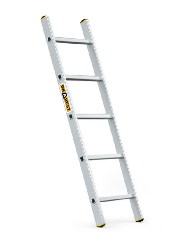 Drabina aluminiowa profesjonalna przystawna DRABEST 1x5 stopni 1szt.