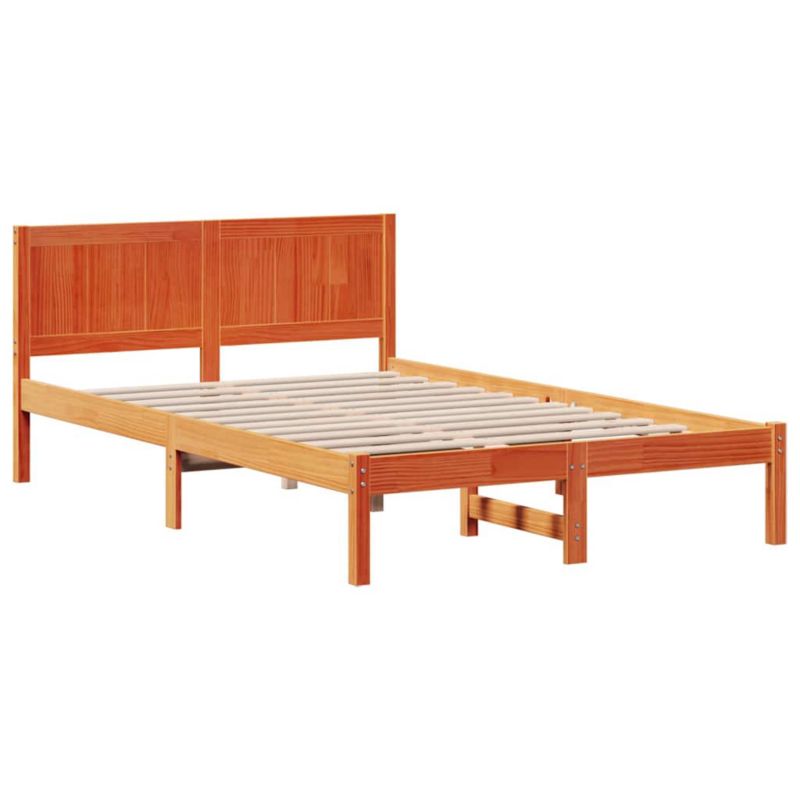 Rama łóżka WaszeMeble 120x200 cm Brązowy sosna WM-872193 1 szt.