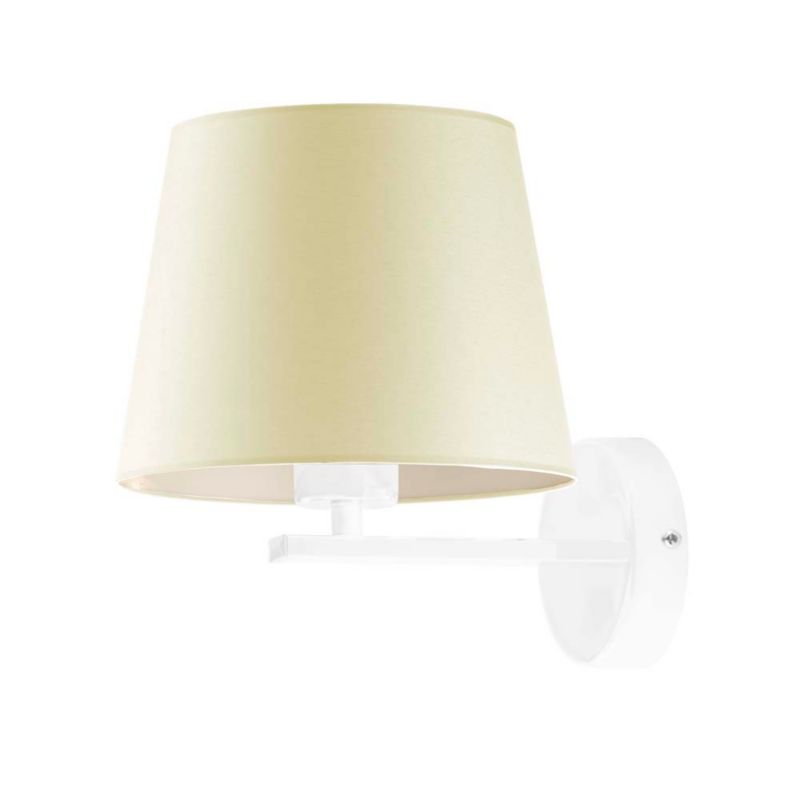 Kinkiet Volta Light Factory Simple Biały/Ecru Abażur 1xE27 1szt.