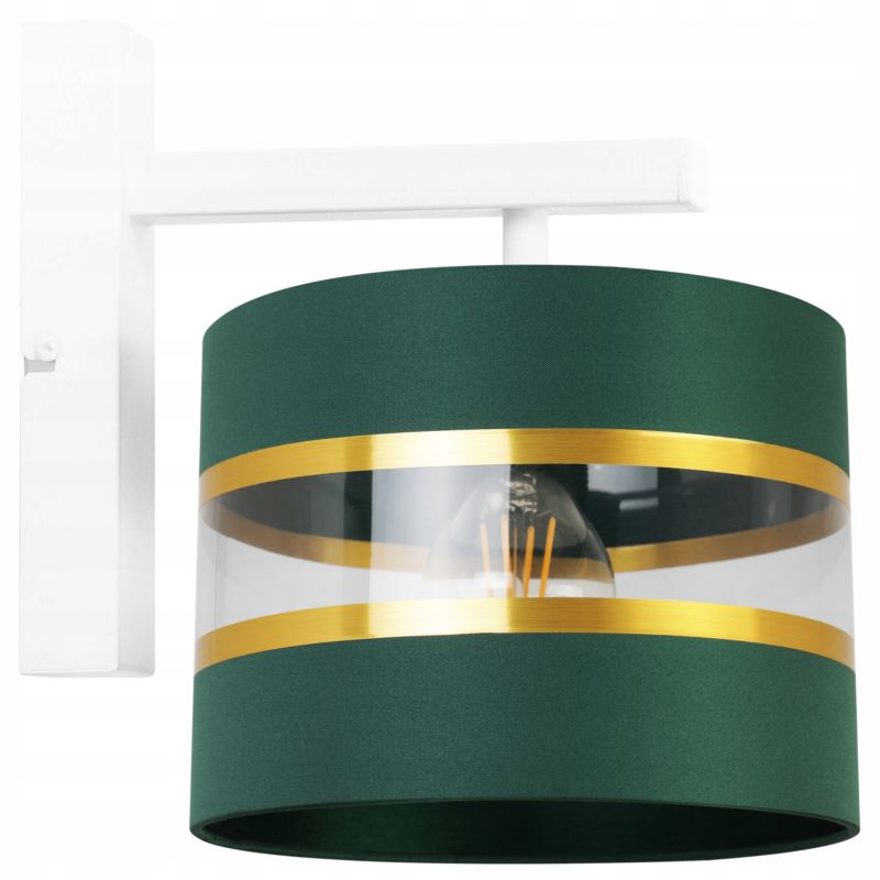 Lampa ścienna kinkiet Light Home LH Elegance Gold 1x E27 60W zielony/biały 1szt.