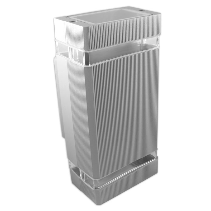 Kinkiet ścienny zewnętrzny 2x GU10 LED MasterLED Hana Duo IP54 lampa elewacyjna szara 1 szt.