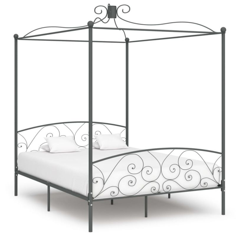 Łóżko metalowe WaszeMeble 160x200 cm szara WM-284484 1 szt.