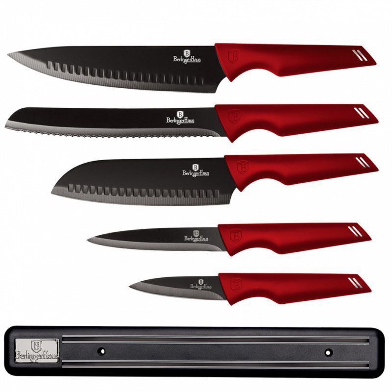 Zestaw 5 noży kuchennych z listwą Berlinger haus bh-2694 komplet 1szt