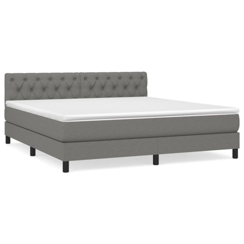 Łóżko kontynentalne WaszeMeble 160x200 cm ciemnoszara WM-3140306 1 szt.