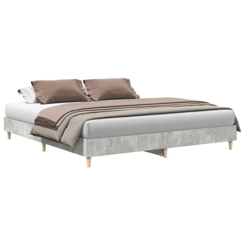 Rama łóżka WaszeMeble 160x200 cm Szarość betonu drewno WM-3329033 1 szt.