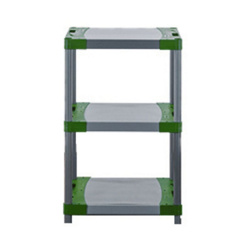 Regał plastikowy MODO24 zielony do piwnicy 98x90x46 cm 97% recykling 1 szt.
