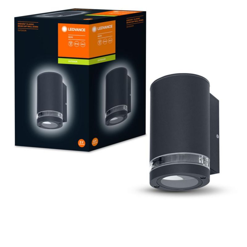 Lampa Ogrodowa Ledvance Endura Kinkiet Elewacyjny LED GU10 IP44 Cylinder 16.3cm Szary 1 szt.