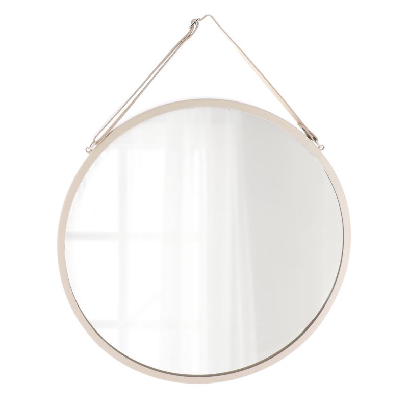 Wiszące lustro okrągłe 38 cm Anes Tendance beżowe 38 cm 1 szt.