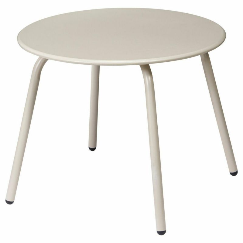 Stolik pomocniczy HowHomely beżowy metalowy 50xh40 cm 1 szt.