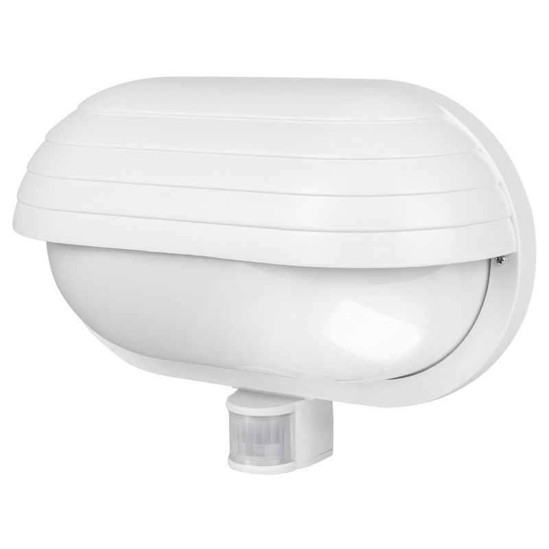 Kinkiet zewnętrzny E27 LED MasterLED Froda czujnik ruchu PIR lampa ścienna biały 1 szt.