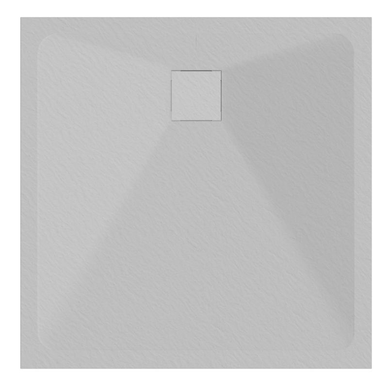 Brodzik prysznicowy SEVANTE STONE 80x80 kwadratowy szary z syfonem 1 szt.