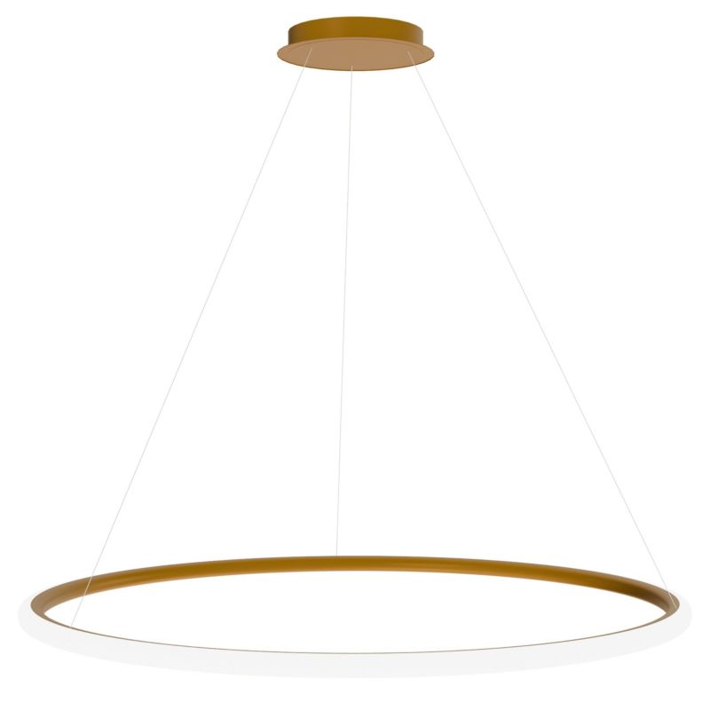 Lampa Sufitowa Wisząca Toolight Lhj004-Cp 40 Cm Brush Gold Złoty Szczotkowany 1 Szt
