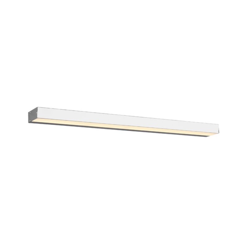 Kinkiet ścienny Trio Rocco srebrno-biały do łazienki LED 13W 3000K 1400lm IP44 wym: 3,6 x 90 x 90 cm - 1 szt.