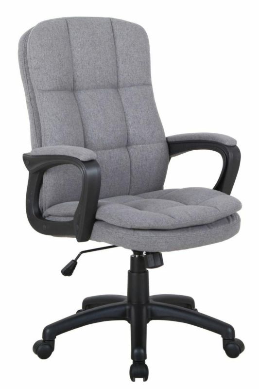 Fotel biurowy ergonomiczny Kratos INTESI szary obrotowy z regulacją do biura i gabinetu 1 szt.