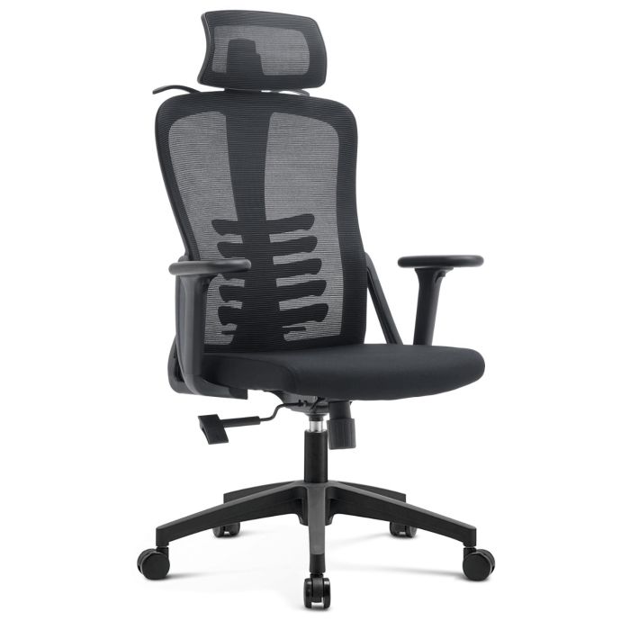 Fotel Mebel Elite JULIET Biurowy Ergonomiczny Krzesło Obrotowe Czarny 1 szt