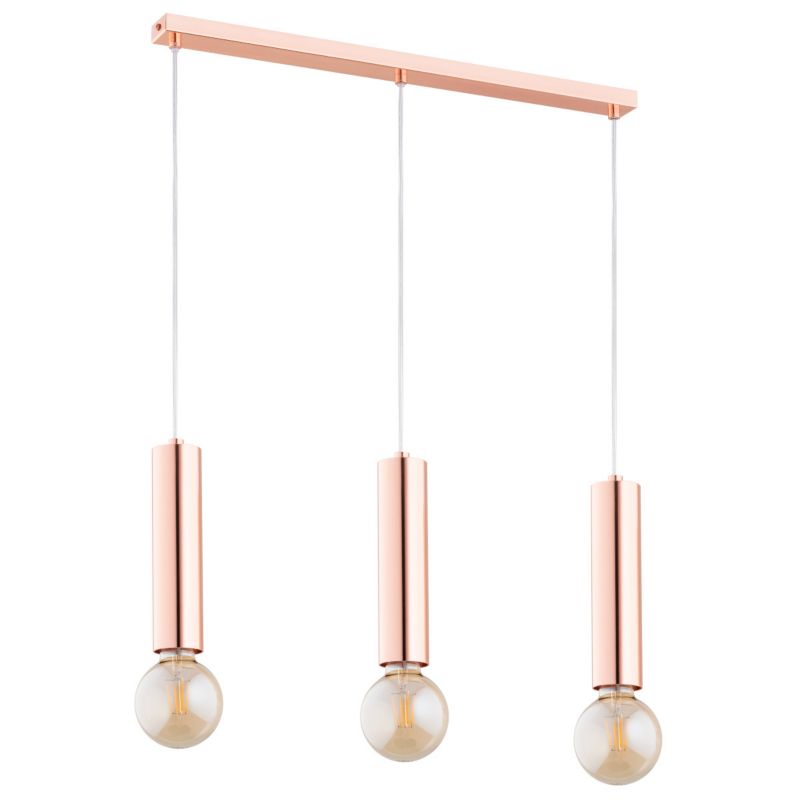 Lampa wisząca tubki Alfa JAZZ miedziana 3xE27x15W IP20 wym:90x5,5x60cm - 1 szt.
