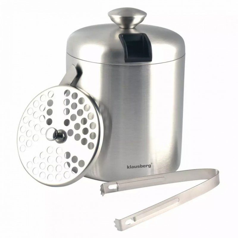 Wiaderko termos do lodu 1,3 L i szczypce Klausberg kb-7579 komplet 1szt