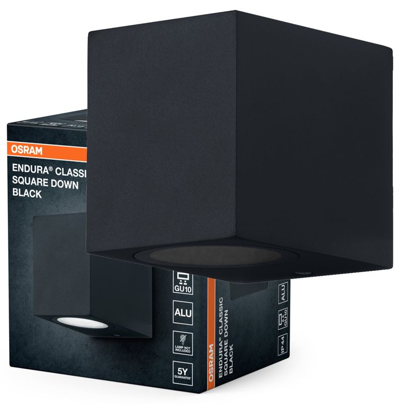 Kinkiet Ogrodowy Endura Osram Lampa Elewacyjn GU10 Czarny IP44 1 szt.