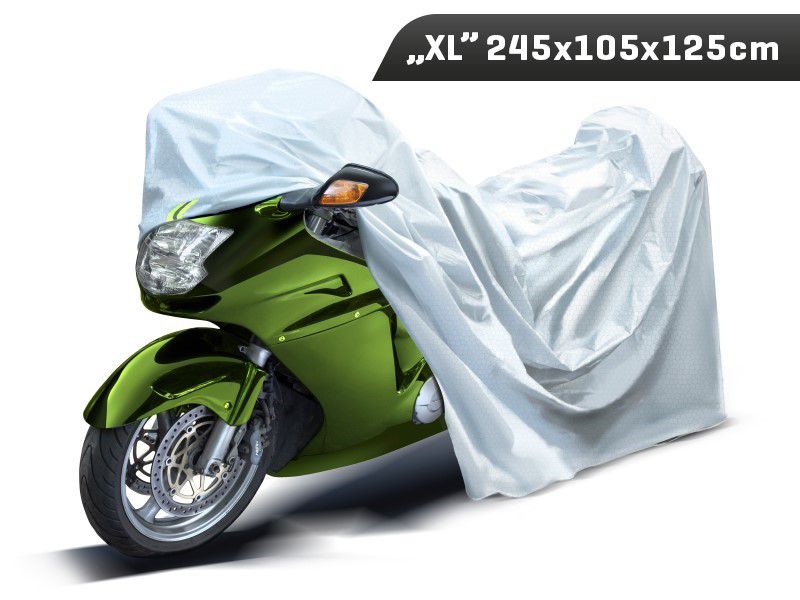 Pokrowiec na motocykl, Carmotion, "XL" 245x105x125 cm, 3-warstwy, odblaski, 1 szt.